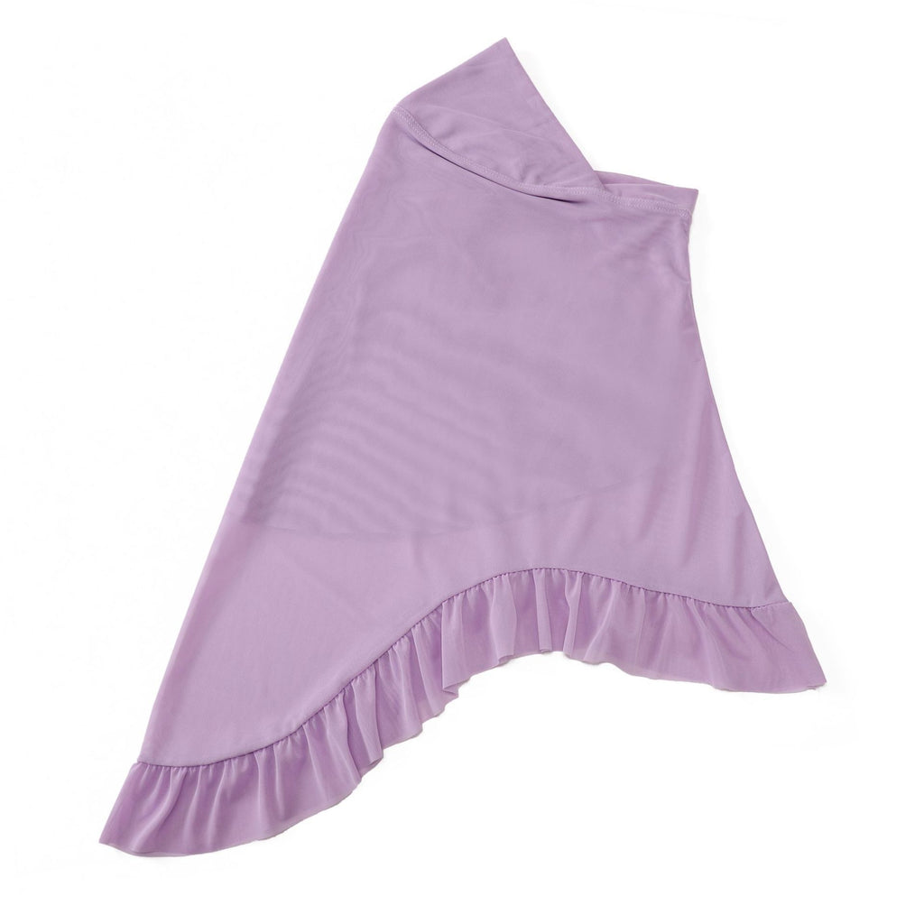 Ruffled Three-dimensional Soft Brim Voile Pullover Scarf