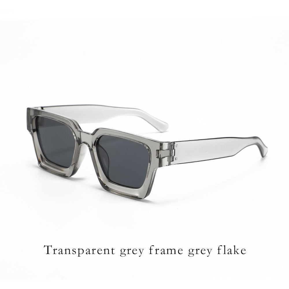 Classic Thick Square Frame Sunglasses Men's Driving UV Protection