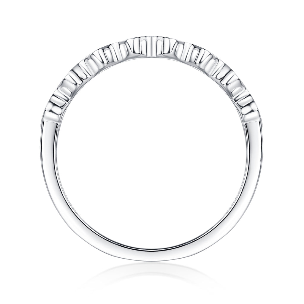 Sparkling - A Wedding Ring Set With Top-quality Moissanite S925 Silver And Platinum-plated Diamond. The Ring Can Be Inspected With A Diamond Pen