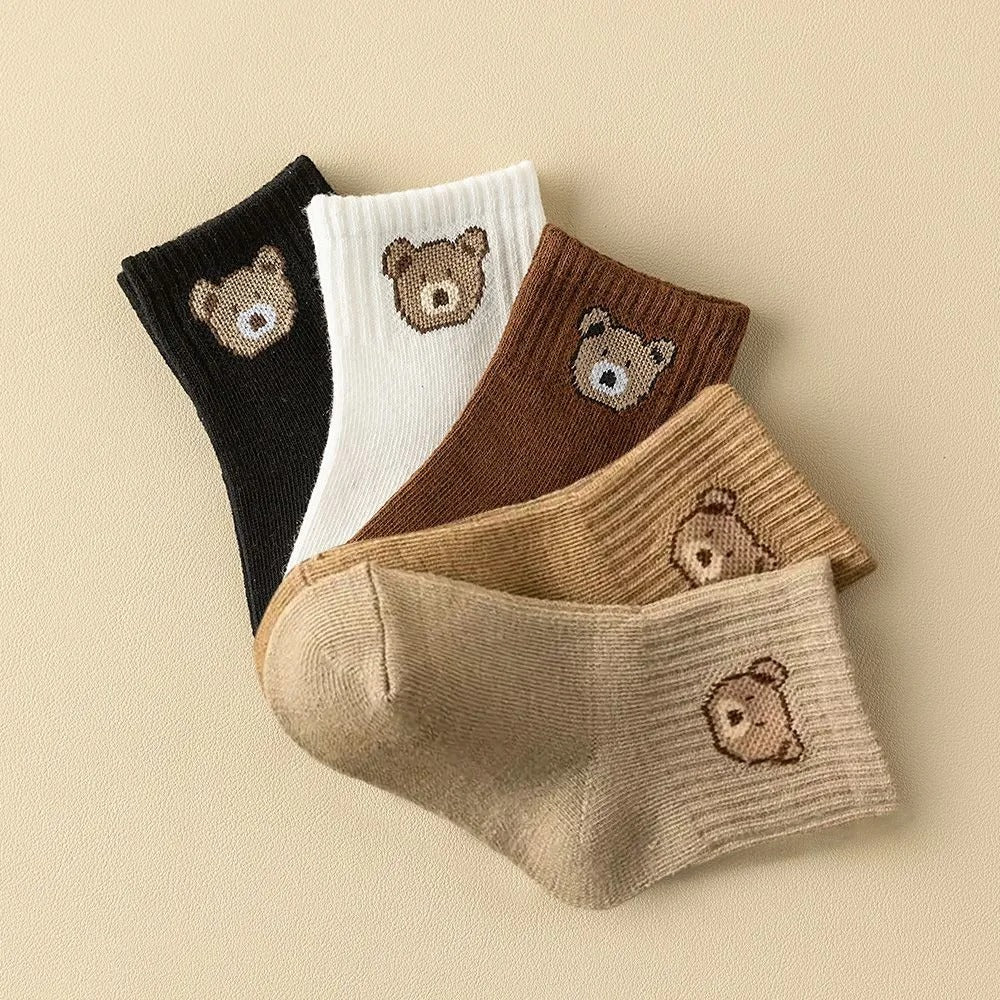 Cute Embroidered Waist High Elastic Socks