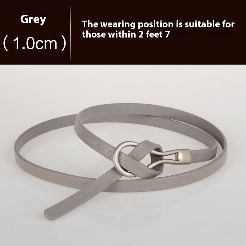 Cowhide Belt Women's Belt Fashion