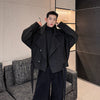 Autumn And Winter Men's Thickened Short Stand Collar Woolen Coat