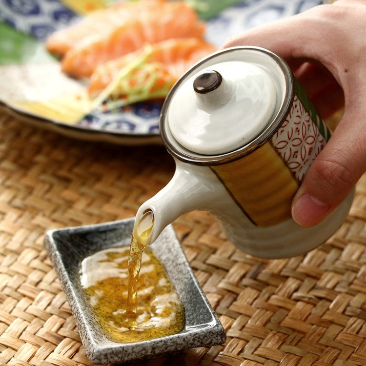 Seasoning Soy Sauce Ancient Simple Japanese Ceramic Oil Pot