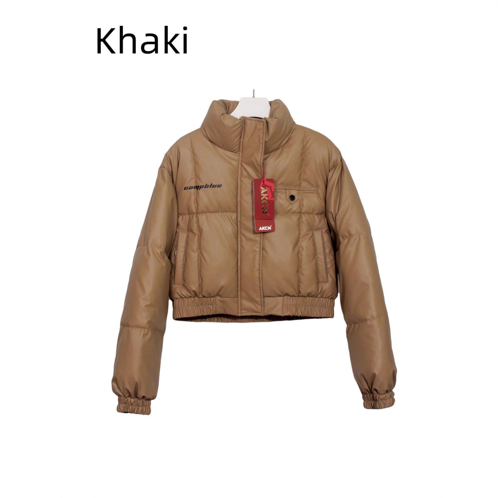 Female Big Fur Collar Puffer Jacket Coat