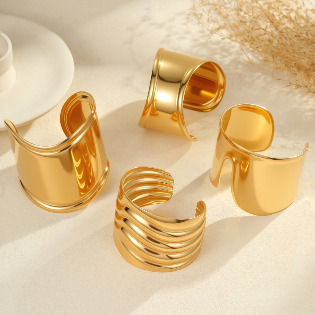 Fashion Exaggerated Wide Bracelet Niche Opening