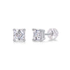 Unrestrained - Top-quality Moissanite S925 Silver And Platinum-plated Stud Earrings, A Fashionable And Trendy Accessory That Can Be Tested With A Diamond Pen In Gold Rose Gold