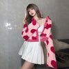 Girls Retro Loose Love Plush Jacket Women