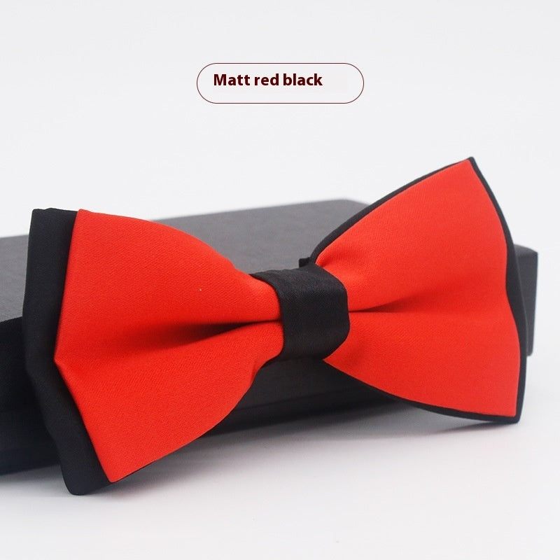 Men's Solid Color Formal Wear Wedding Business Casual Groom Groomsman Bow Tie