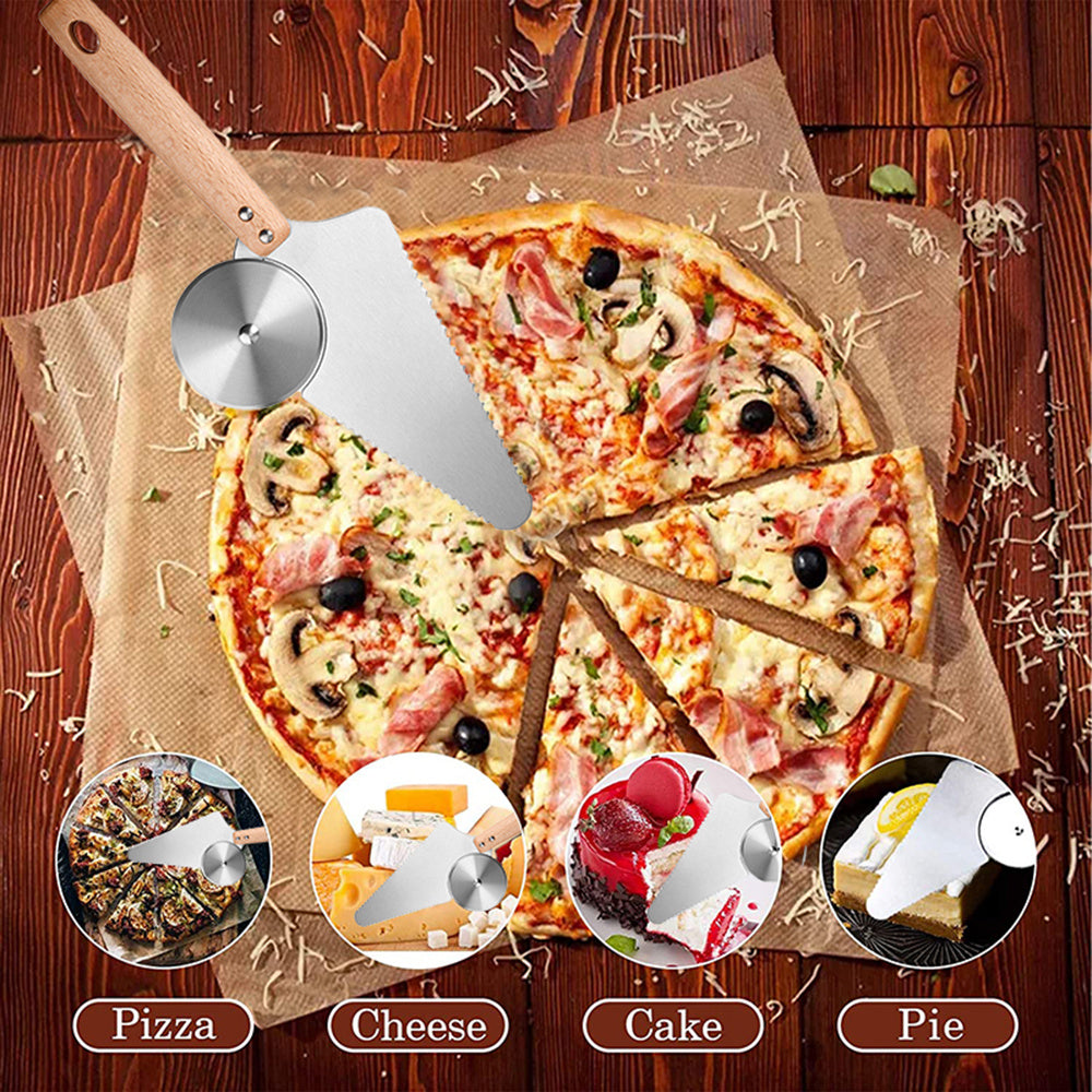 Cake Cutting Two-in-one Pizza Round Knife