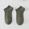 Solid Color Breathable Sweat Absorbing Simple Low-cut Polyester Boat Socks