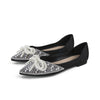Pearl Rhinestone Bow Pointed Pumps Women
