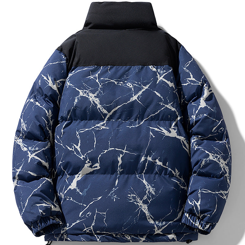 Cold-proof Stand Collar Winter Cotton Coat For Men