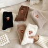 Fleece-lined Thickened Warm Thick Socks Women's Mid-calf Socks Autumn And Winter