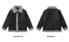 Autumn And Winter New Thickened Cotton Padded Stand-up Collar Cotton-padded Coat Deerskin Velvet