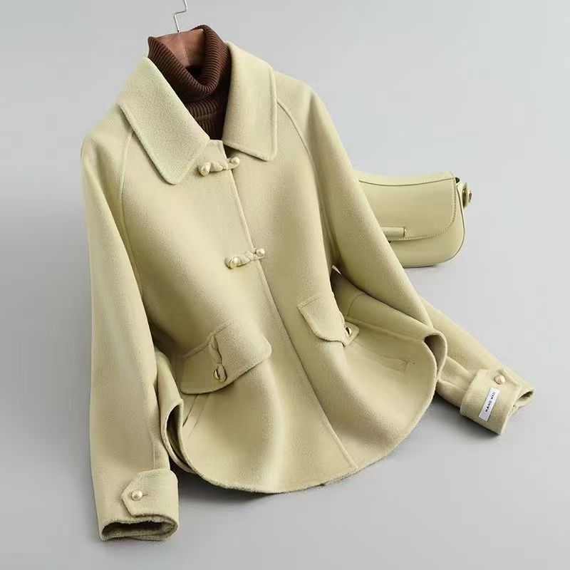 Women's Loose Large Size Autumn And Winter Thickening Double-sided Woolen New Coat