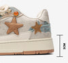 High-end Platform Platform Sneakers With Star Pattern For Couples