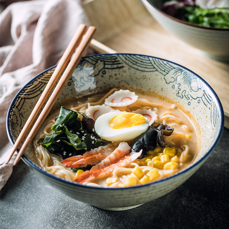 Creative Trumpet Bowl Ceramic Large Rain-hat Shaped Bowl