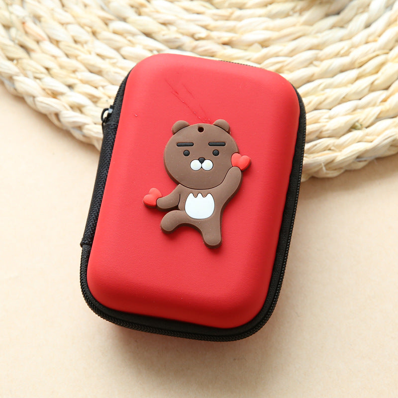 Direct selling new cute zero wallet cartoon earphone collector charger Box Coin handbag wholesale