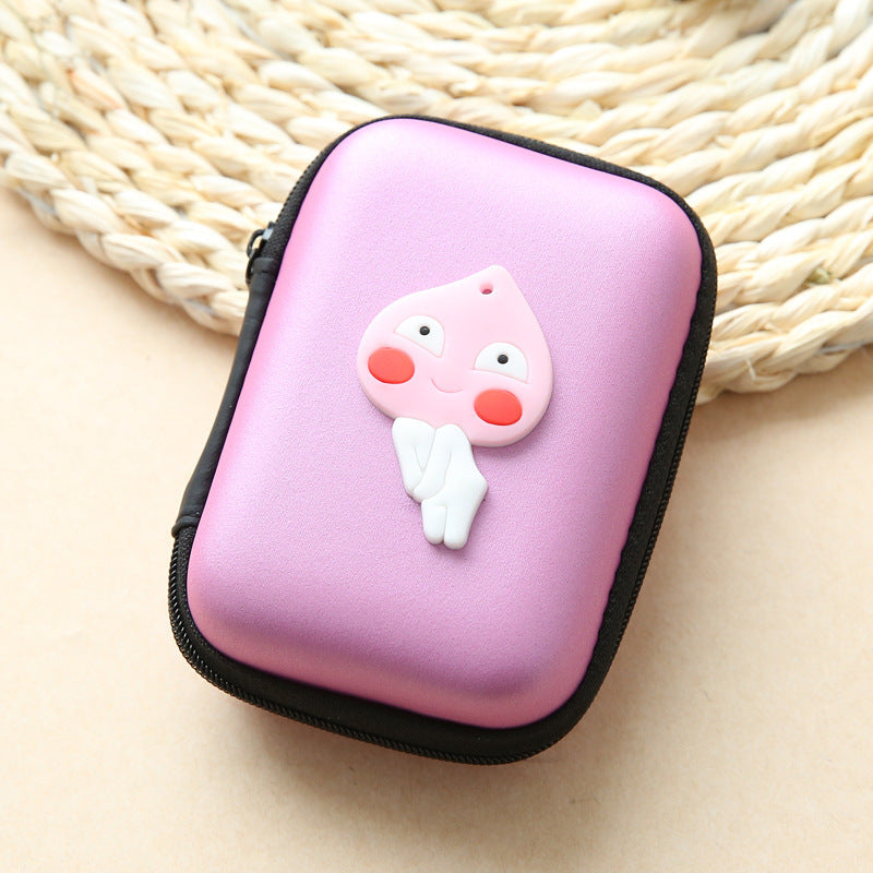 Direct selling new cute zero wallet cartoon earphone collector charger Box Coin handbag wholesale
