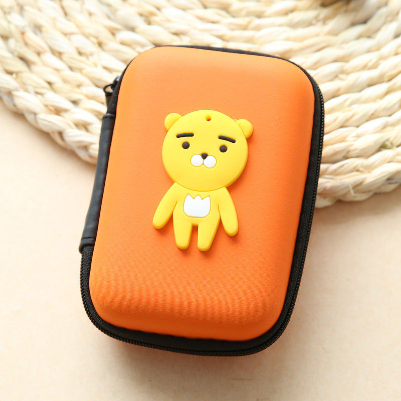 Direct selling new cute zero wallet cartoon earphone collector charger Box Coin handbag wholesale