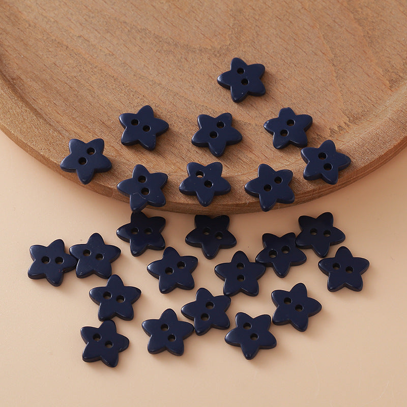 Cute Colorful Five-pointed Star Buttons