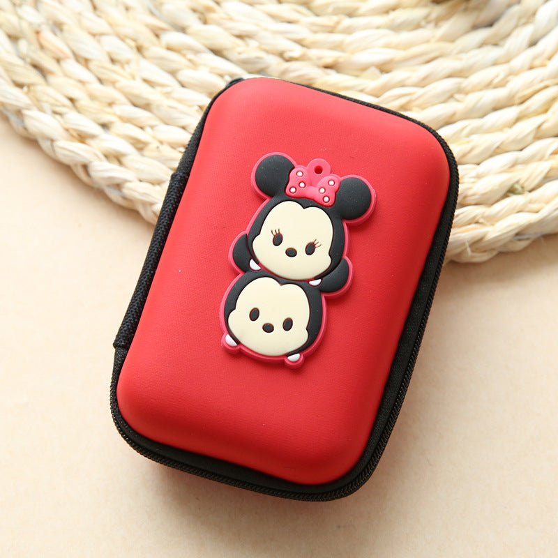 Direct selling new cute zero wallet cartoon earphone collector charger Box Coin handbag wholesale