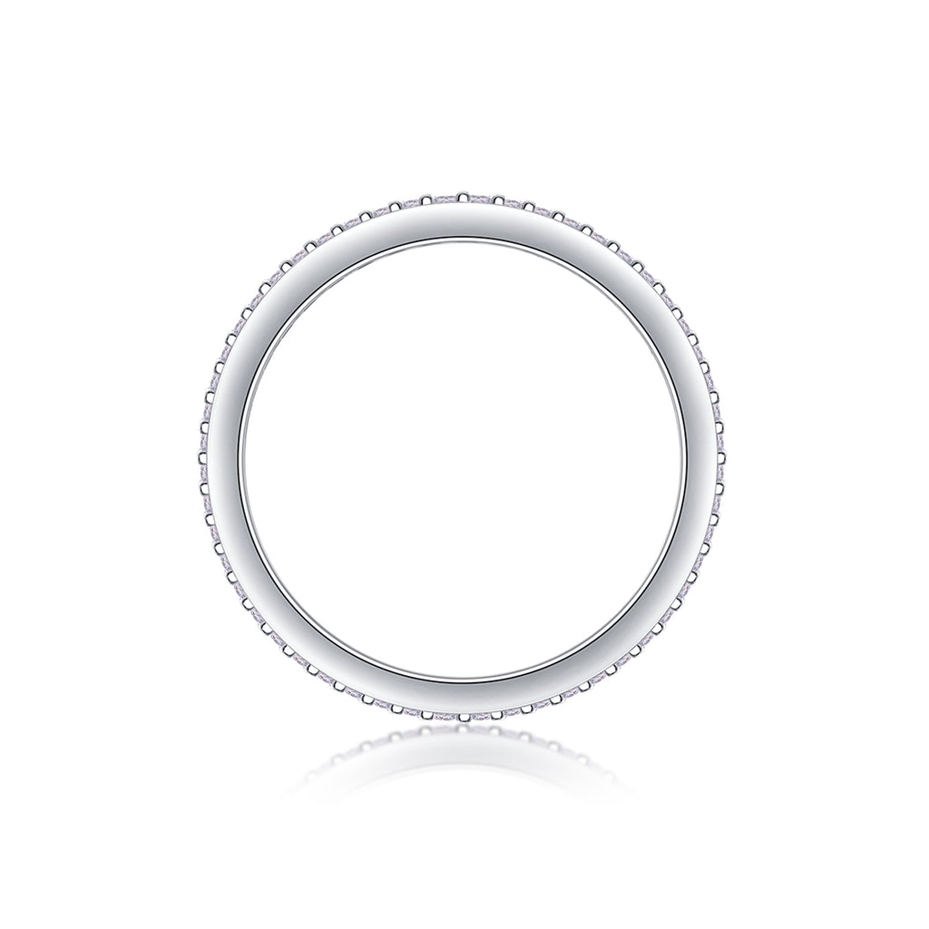 Moon Shadow Romance - A Wedding Ring Set With Top-quality Moissanite S925 Silver And Platinum-plated Diamond. The Ring Can Be Tested With A Diamond Pen In Yellow Gold And Rose Gold