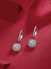 Dream Search - Earrings Set With 0.5-carat Top-quality Moissanite S925, Silver And Platinum-plated Stud Earrings, A Fashionable And Trendy Accessory That Can Be Tested With A Diamond Pen