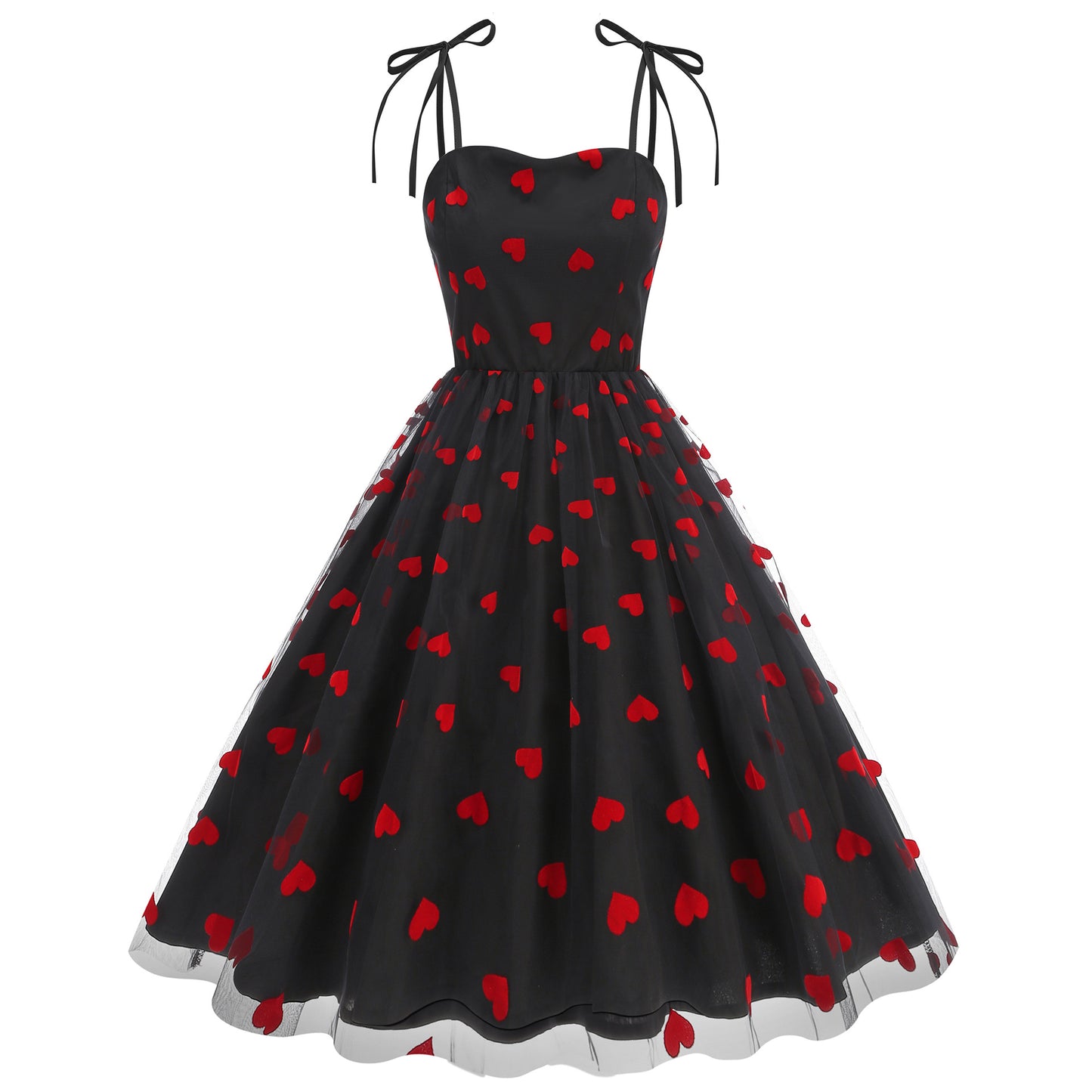 New Strapless Dress With Embroidered Lace