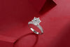 The Destination Of Love - A Wedding Ring Set With 1-carat, 3-carat And 5-carat Top-quality Moissanite S925 Silver And Platinum-plated Diamond. The Ring Can Be Inspected With A Diamond Pen