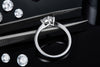 Moonlight City - A Wedding Ring Set With 1-carat Top-quality Moissanite S925 Silver And Platinum-plated Diamond. The Ring Can Be Inspected With A Diamond Pen