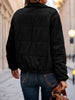 Zip Up Snap Button Padded Padded Coat Clothes Winter