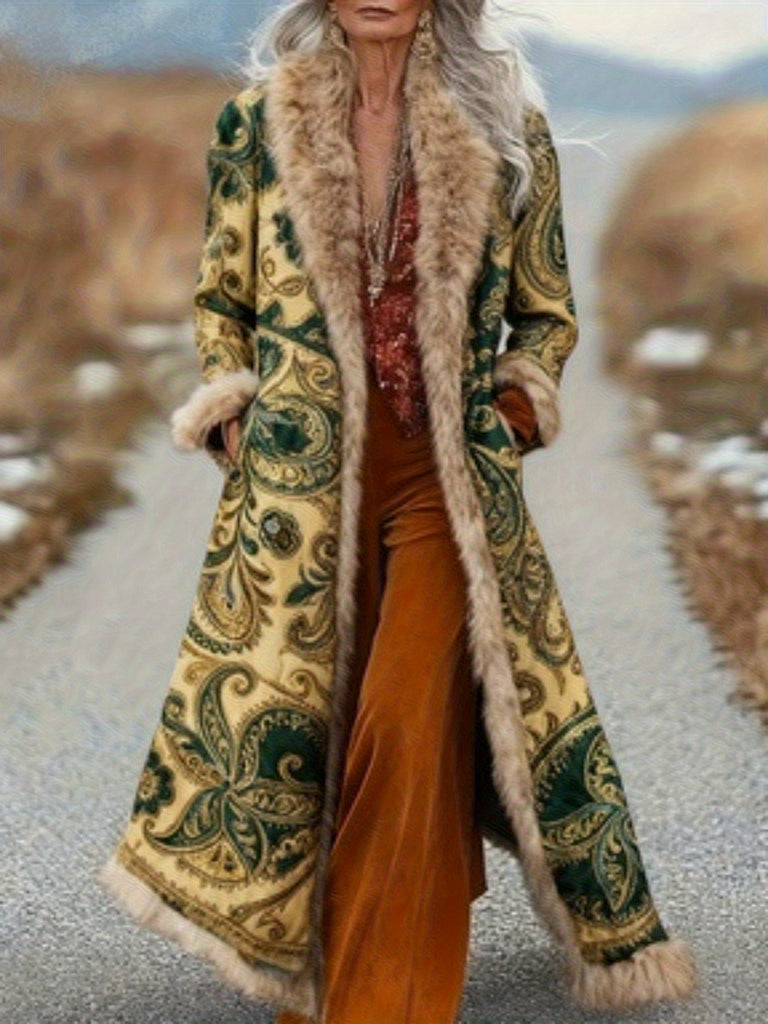 Women's New Long Sleeved Large Woolen Overcoat