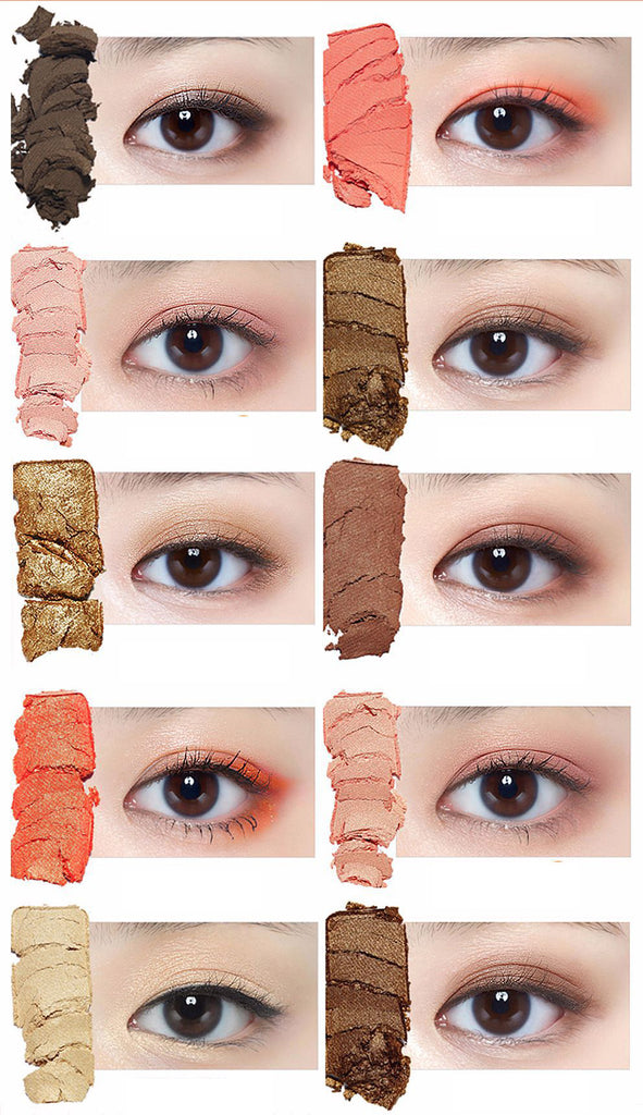 NOVO 10 Colors Matte EyeShadow Palette Family