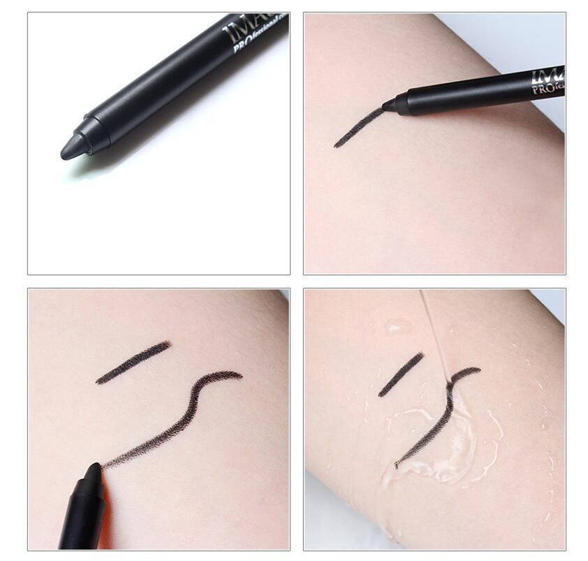 Imagic Brand 1pcs Black Waterproof Eyeliner Pen Pencil Makeup Beauty Cosmetic Tool1pcs Pencil Sharpener