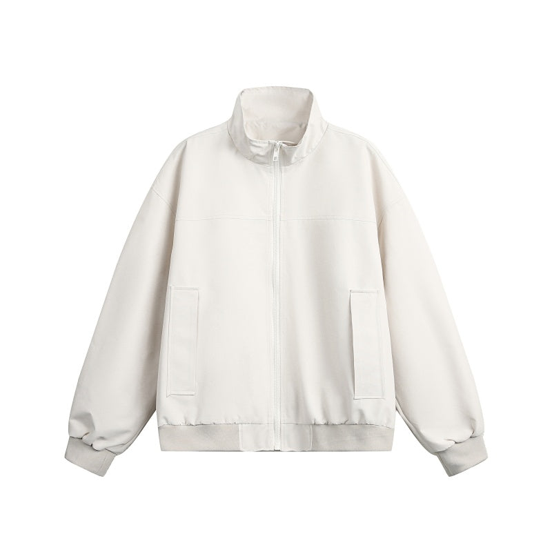 Stand Collar Jacket Men Autumn Pilot Silhouette Short Coat