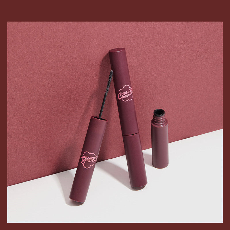 Red wine chocolate Mascara Crul Waterproof  Slim shaping