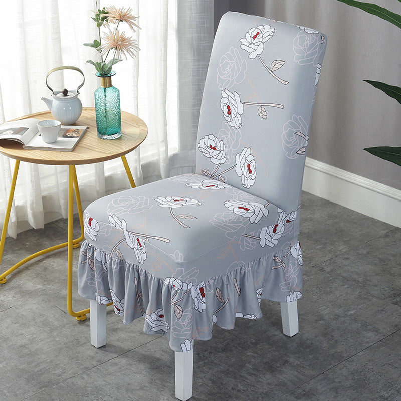 Universal stretch chair cover
