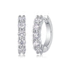 Dawn - Earrings Set With 0.1-carat Top-quality Moissanite S925 Silver And Platinum-plated Stud Earrings, A Fashionable And Trendy Accessory, Can Be Tested With A Diamond Pen