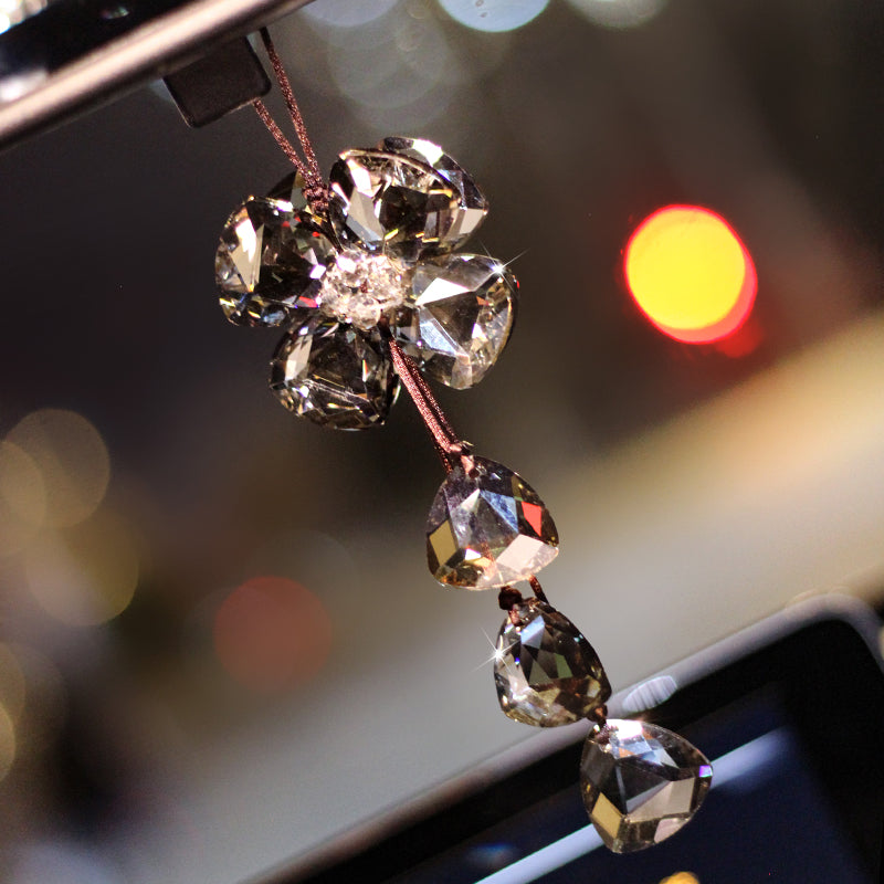 Crystal Four Leaf Grass Interior Pendant