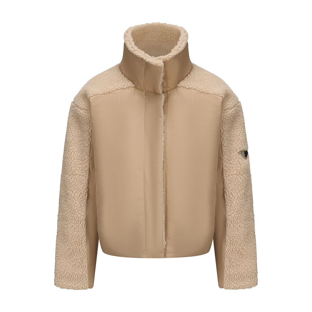 Women's Retro Loose Long-sleeved Lamb Wool Coat