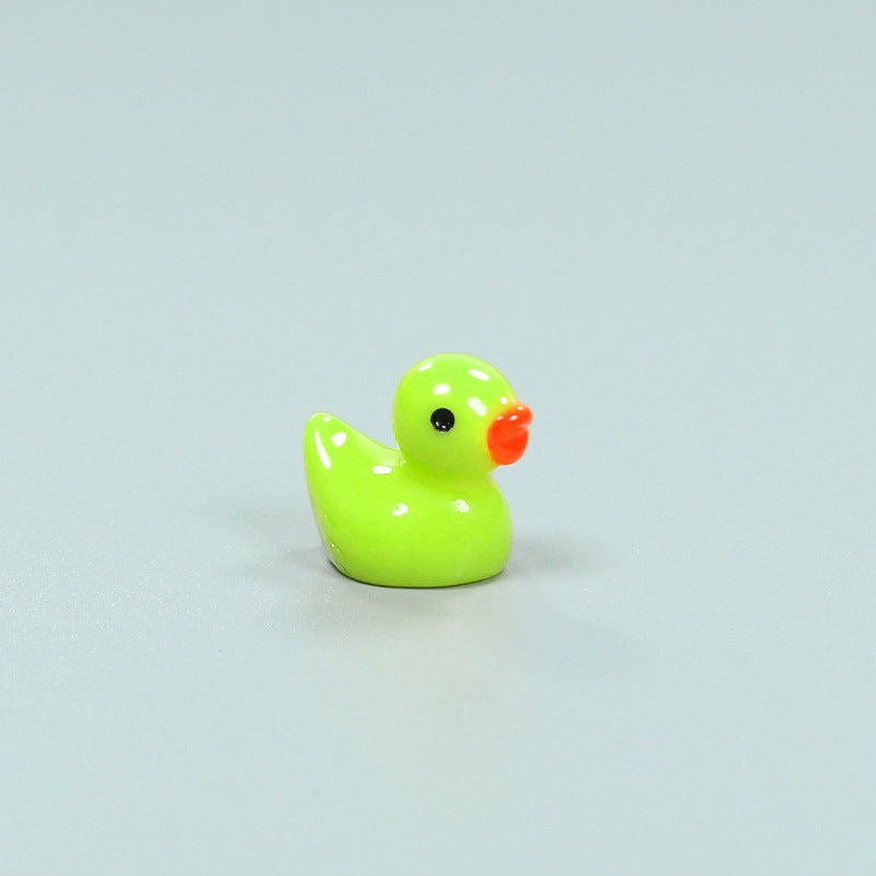 Resin Shrink Mini Little Duck Pendant
