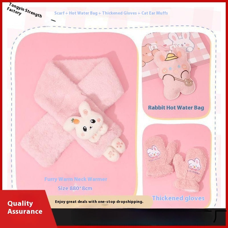 Christmas Girls' Birthday Kindergarten Primary School Students' Practical Winter Warm Gift Box