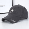 Fashionable All-match Soft Top Baseball Cap Ripped Sun-proof Peaked Cap