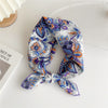 Women's Cotton And Linen Small Square Towel Silk Scarf Artistic All-match Fashion