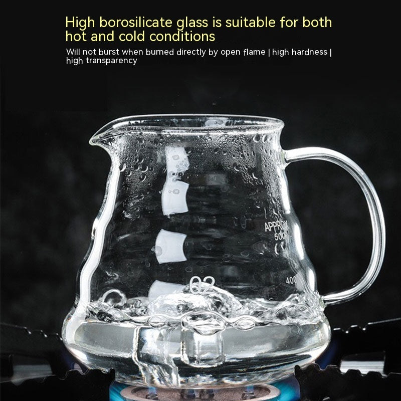 Borosilicate Glass Hand Made Maker Cloud Pot Filter Cup Filter Coffeepot Household Coffee Pot