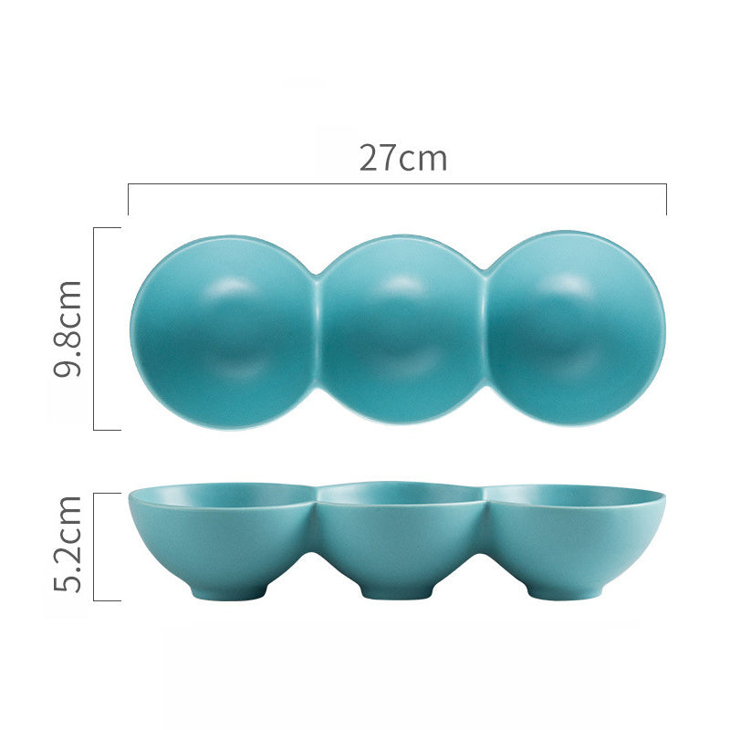 Special-shaped Ceramic Household Dessert Fruit Salad Bowl