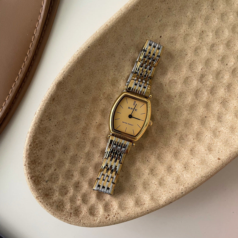 Retro Wine Barrel Steel Watch Women