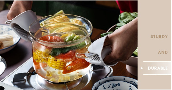 Silicone anti-hot hand clip