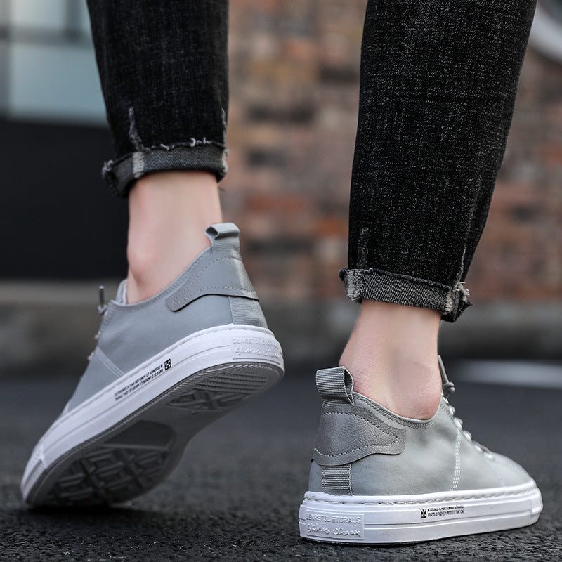 Men's flat casual canvas shoes